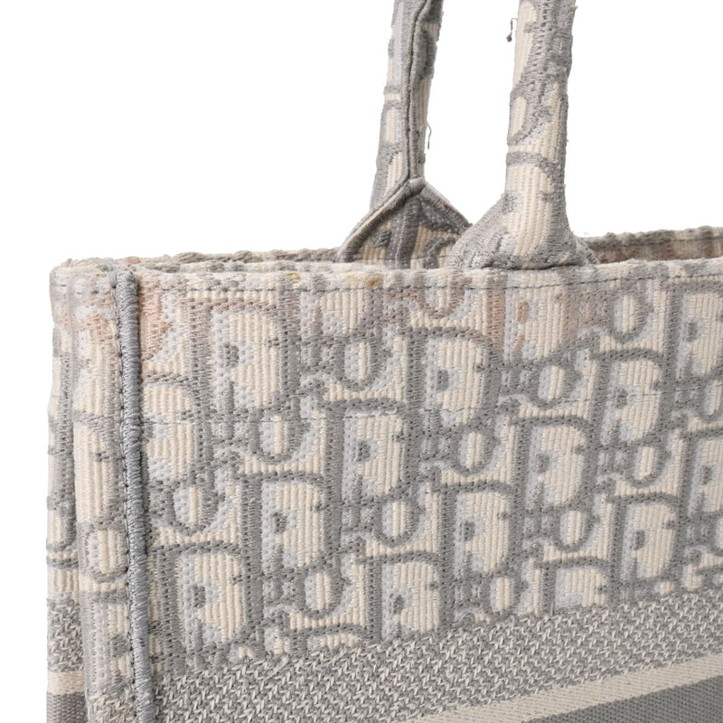 クリスチャンディオールブックトート ミディアム グレー レディース