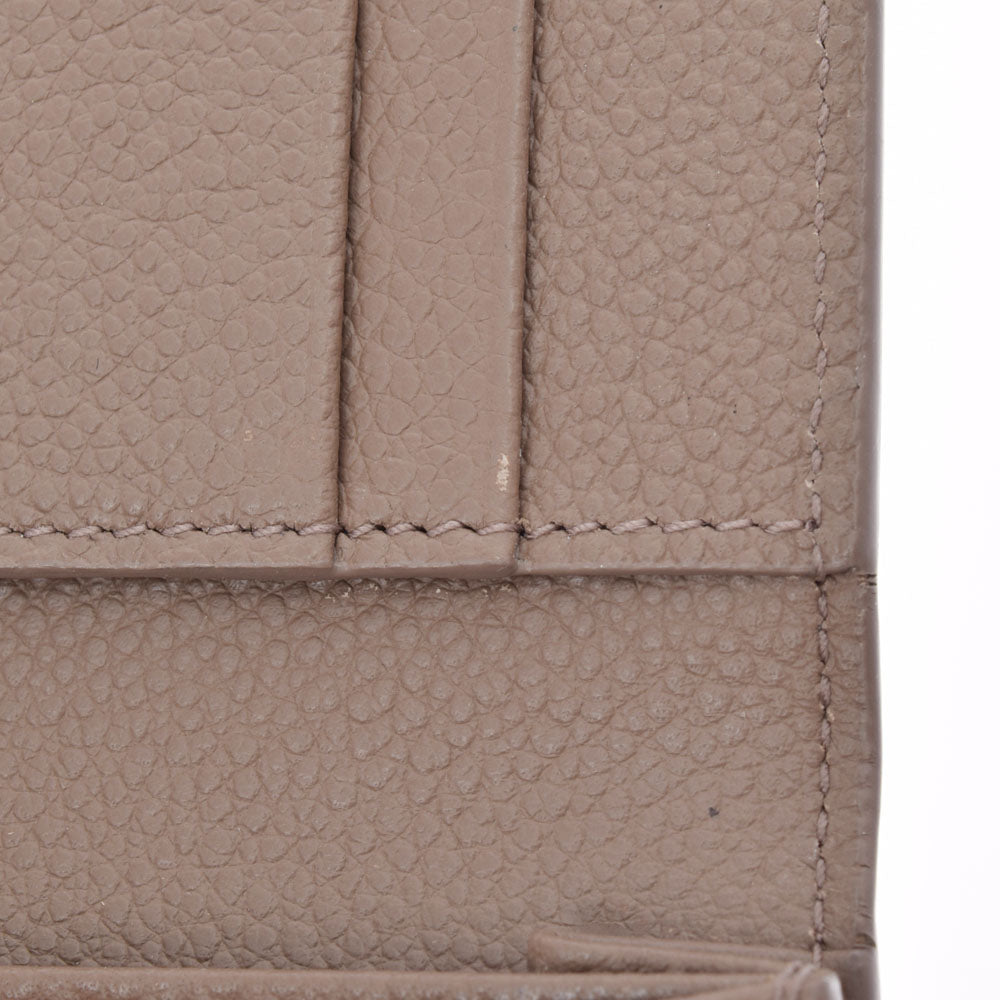 サンローラン名刺入れ グレーブラウン系 レディース カーフ カード