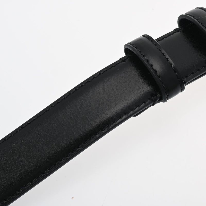 セリーヌミディアム トリオンフ 黒 ゴールド金具 メンズ レザー ベルト