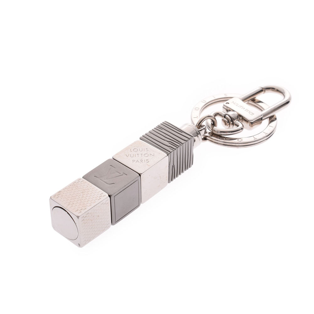 ルイヴィトンポルトクレキューブ シルバー ユニセックス キーホルダー
