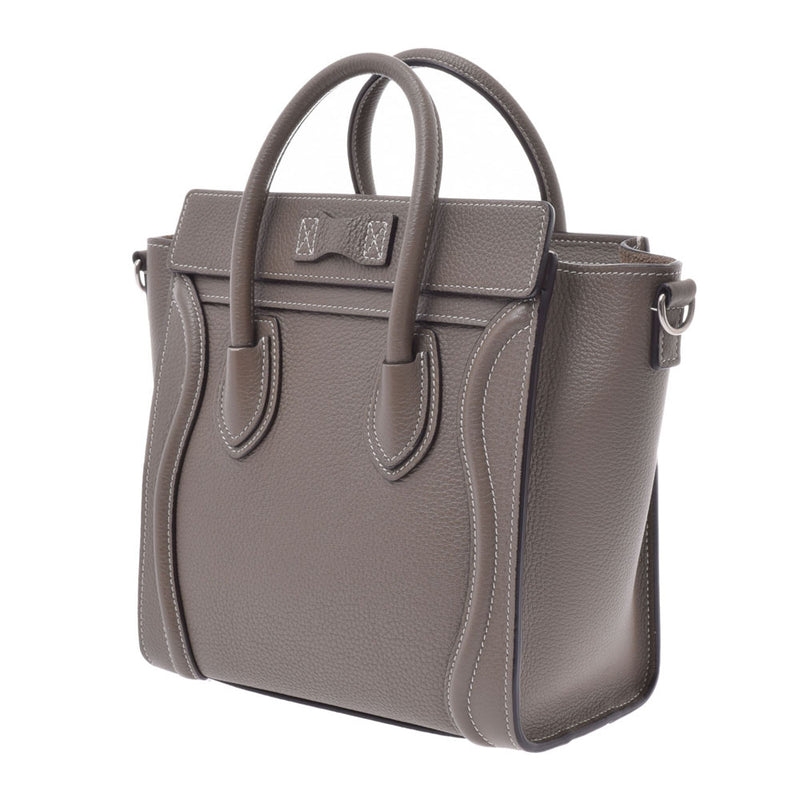 セリーヌラゲージ ナノショッパー 2WAYバッグ グレー レディース