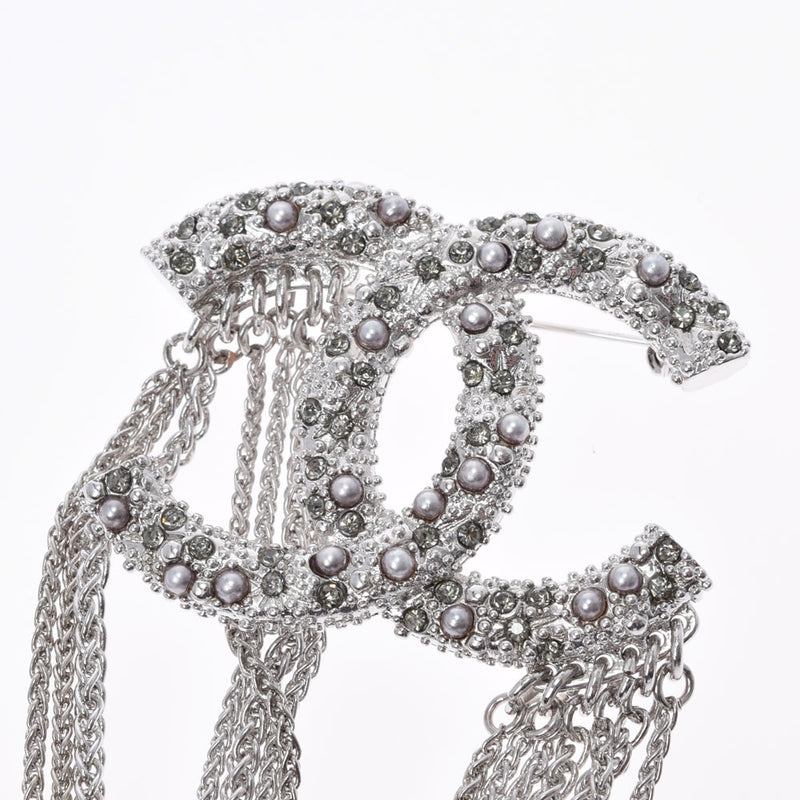 シャネルココマーク チェーン 2020年製 レディース ブローチ CHANEL