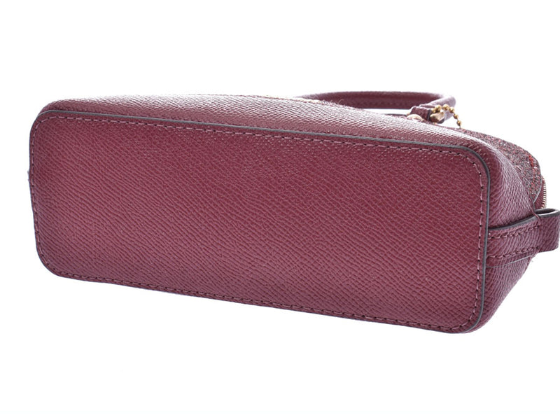 コーチ 2WAYショルダーバッグ ミニシエラ ボルドー系 F22891