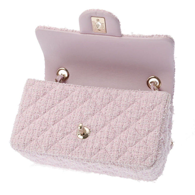 シャネルチェーンショルダー 42976 ピンク ゴールド金具 レディース