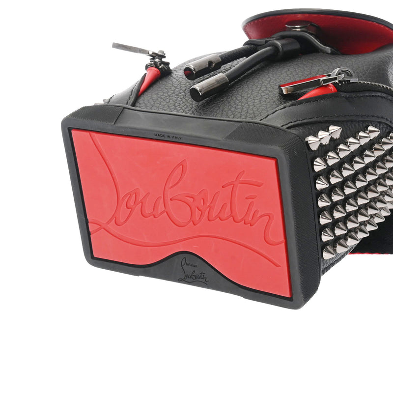 クリスチャンルブタンエクスプローラーファンク キーリング 黒/赤