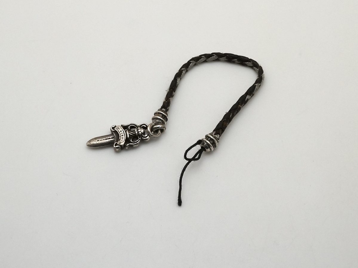 クロムハーツ修理 ストラップ 交換 Phone Strap w Dagger CHROME