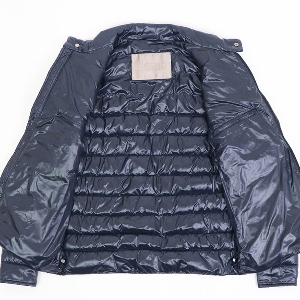 HERNO（ヘルノ）Resort ライダース ナイロン ウルトラライト ダウン