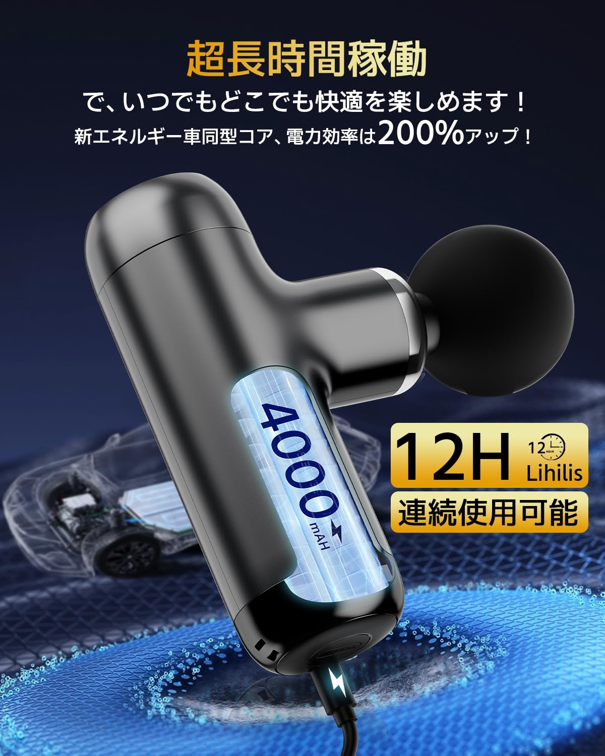 ドイツ レッド•ドット賞受賞】筋膜リリースガン (プロ監修) 6段階