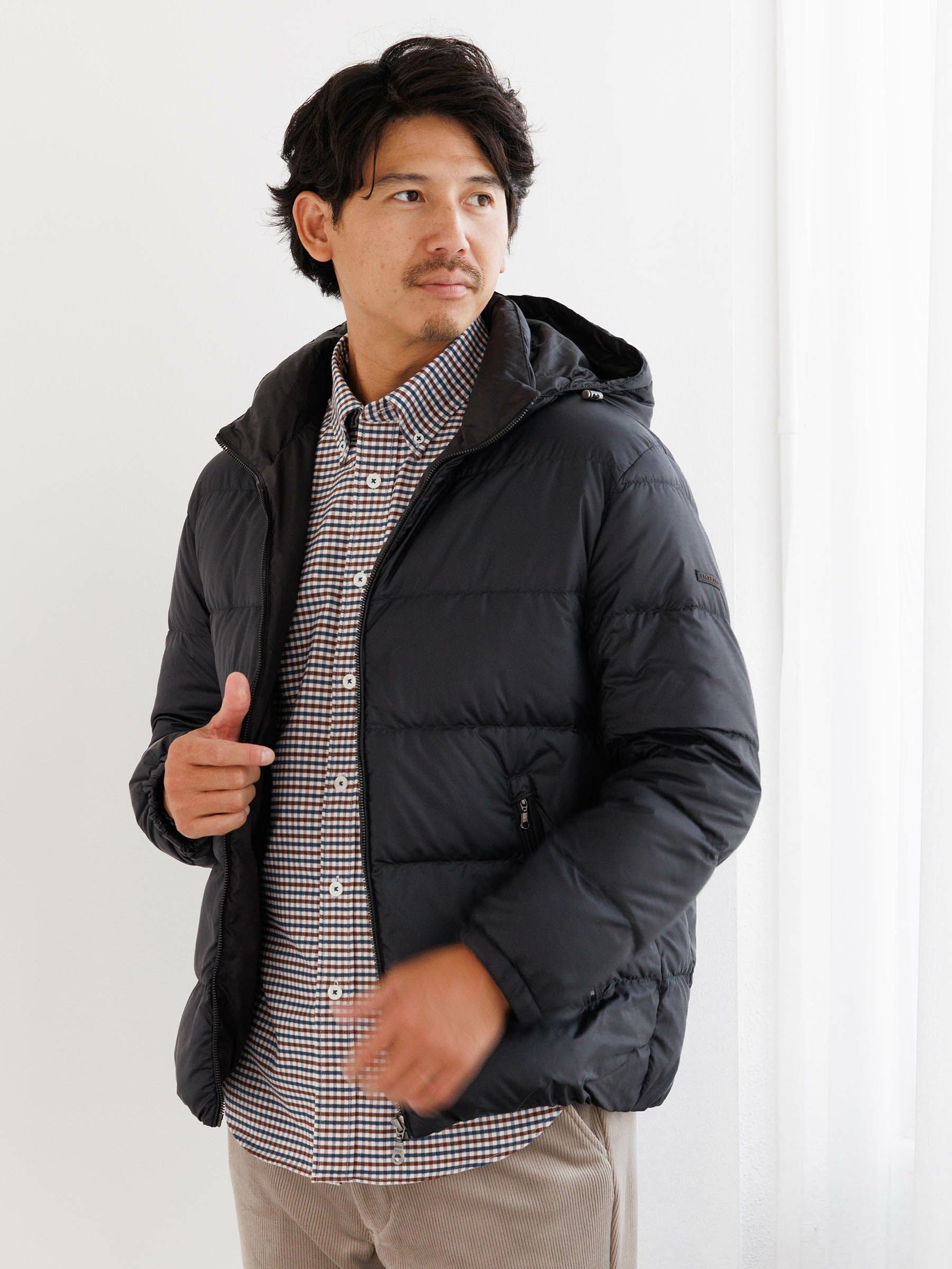 撥水／フード取り外し】フーディーダウンジャケット | INSPIRE ONLINE SHOP