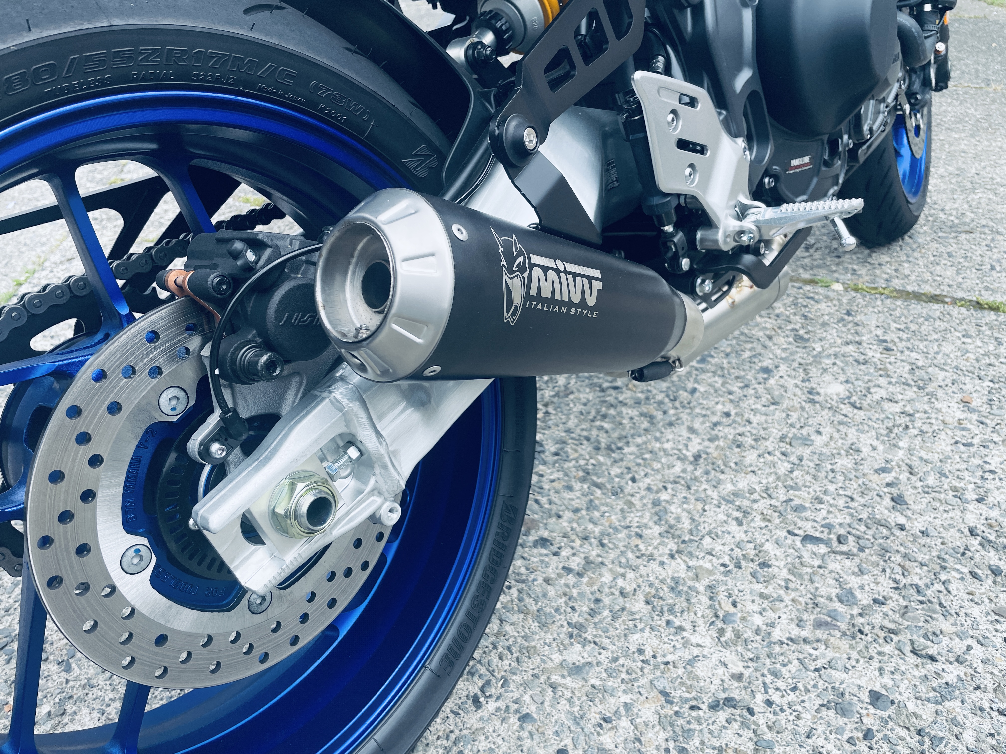 車検対応 Mivv MT-09/SP 21-23 JMCA認証 フルシステム ブラックステンレス