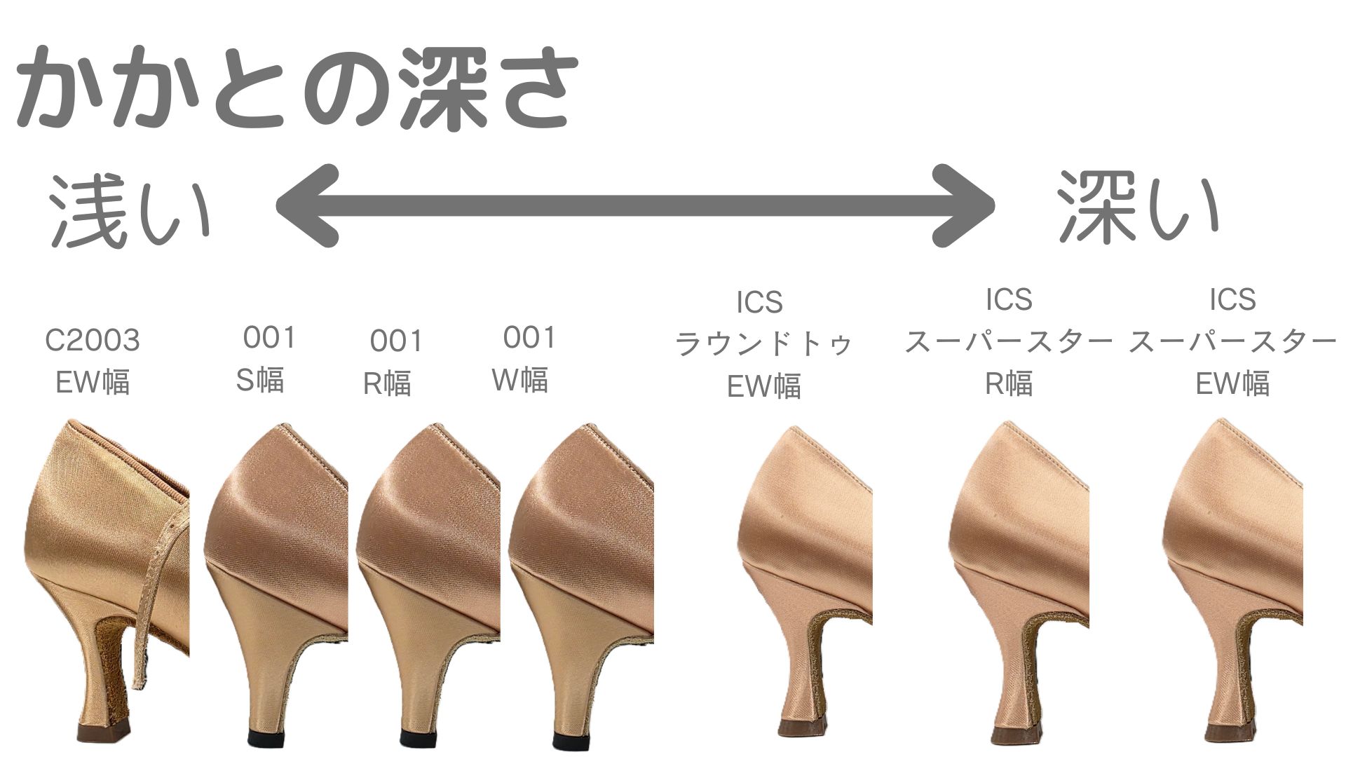 7cmヒール】C2003 フレッシュサテン 7IDSheel (レディーススタンダード