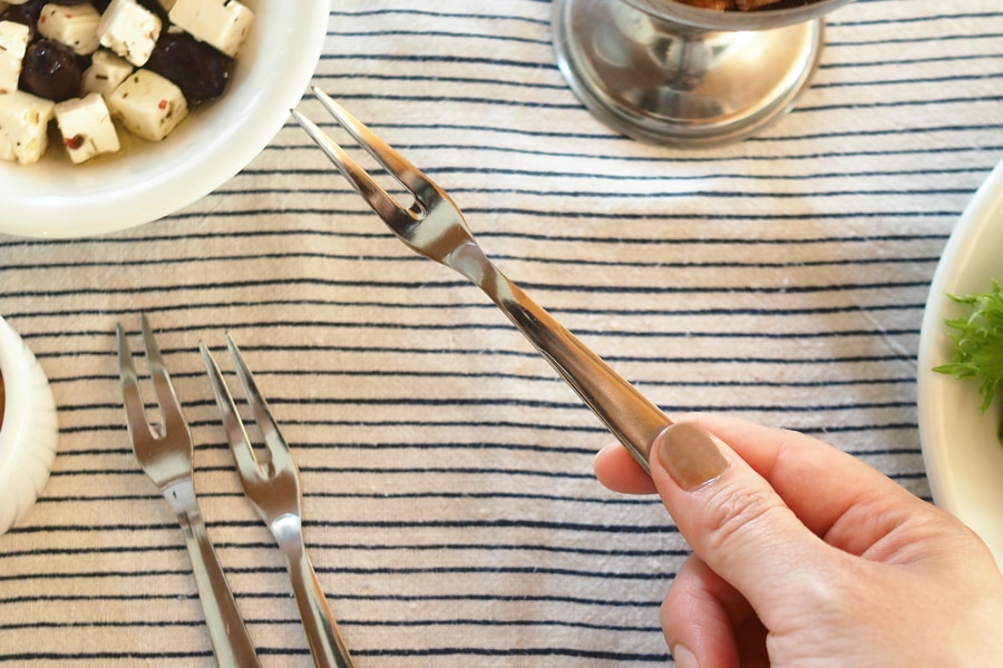 カクテルフォーク（ケース付き：6本入り）／ロジェ・オルフェヴル