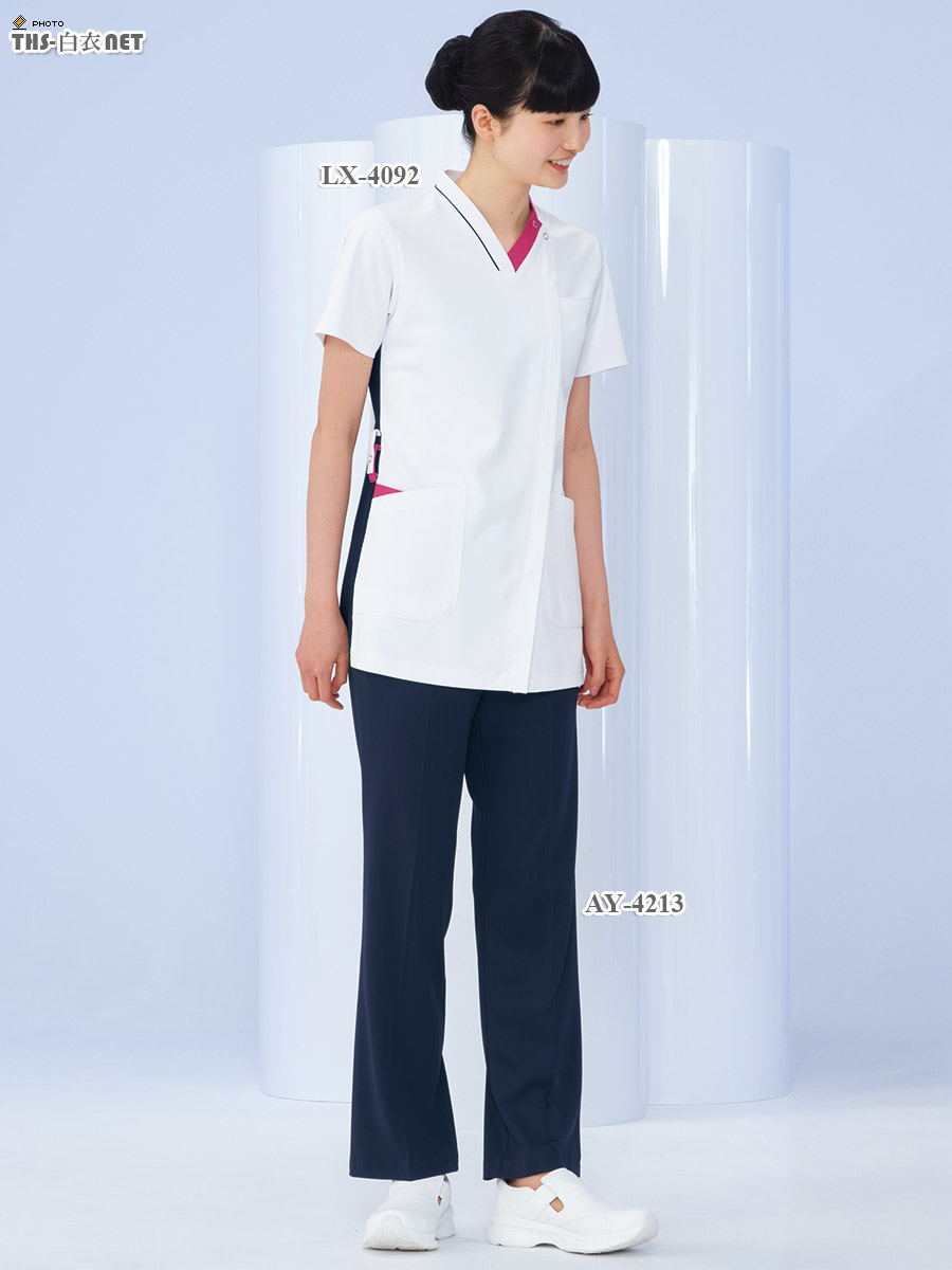 男女兼用スクラブ半袖[ナガイレーベン製品] LX-4092｜THS-白衣通販・販売