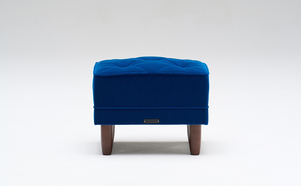 ☆超激カワ！！ カリモク60 オットマン タープブルー ソファ KARIMOKU