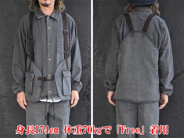 全2色【BLUCO/ブルコ】2025SS「12oz Denim Utility Vest/12オンス