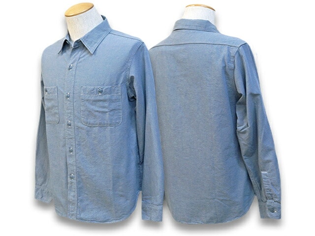 全2色【FULLCOUNT/フルカウント】「Basic Chambray Shirts/ベーシック