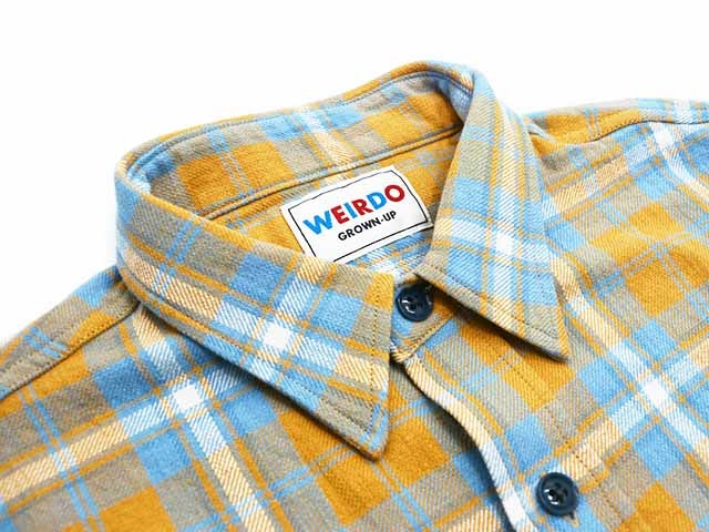 WEIRDO/ウィアード】2024SS「L/S Check Shirts”FUCK U”/ロングスリーブ