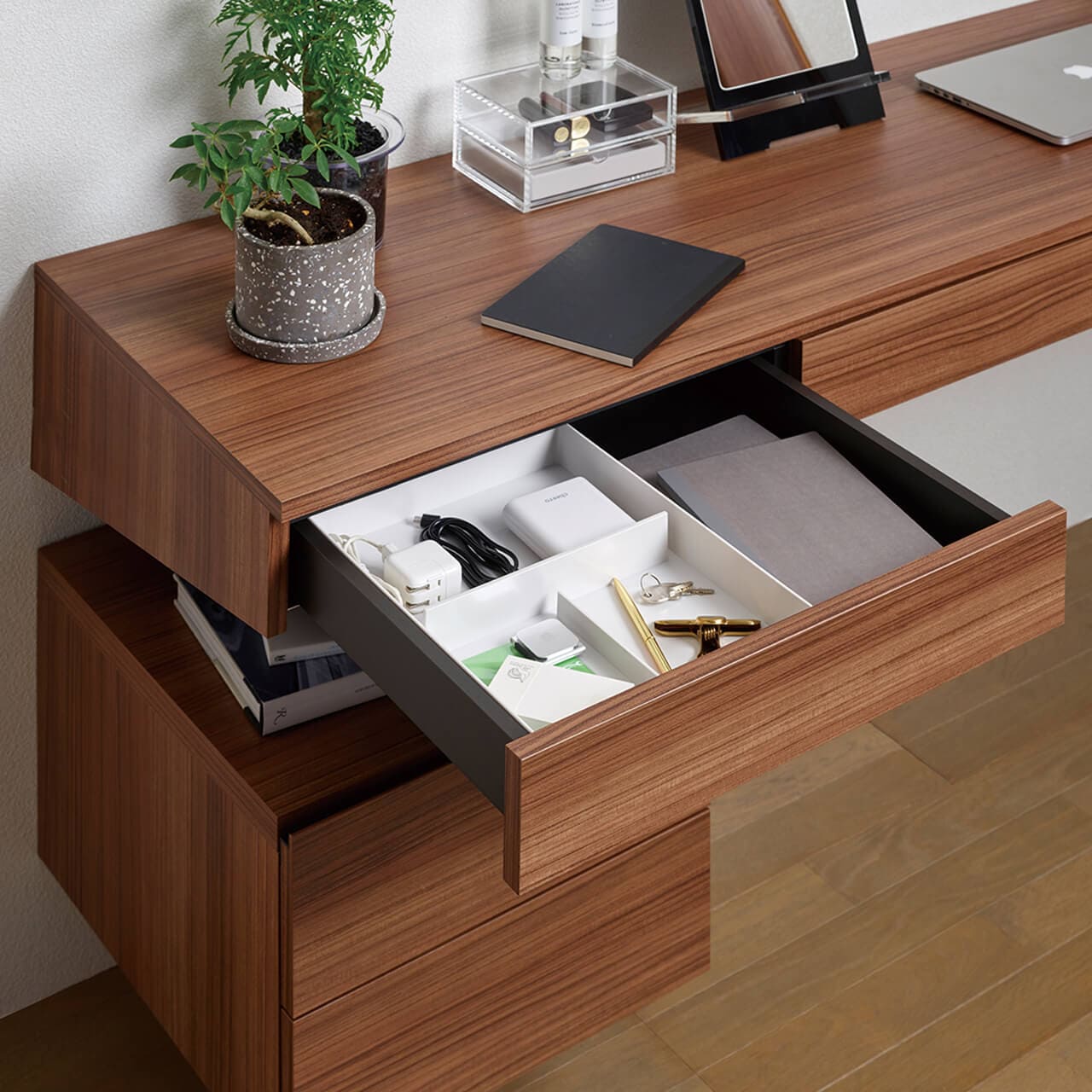 カウンター デスク モダン 引出 幅180cm フロート MA-SS90B MA-D182D