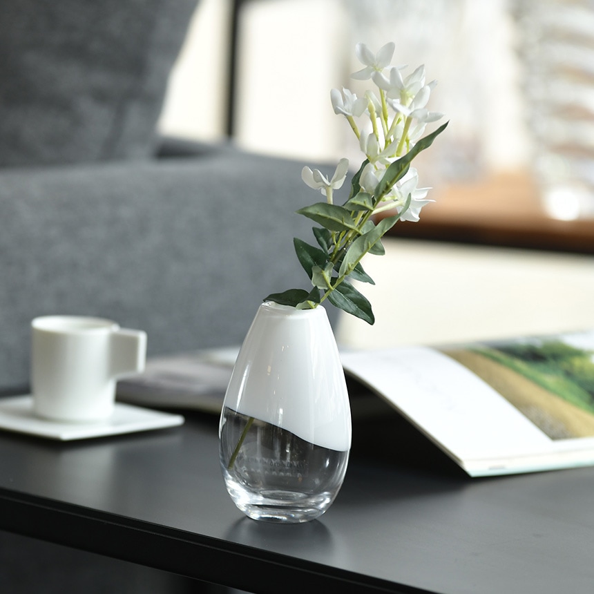花瓶 ガラス 一輪挿し 北欧 おしゃれ Relation drop 高さ13cm ガラス