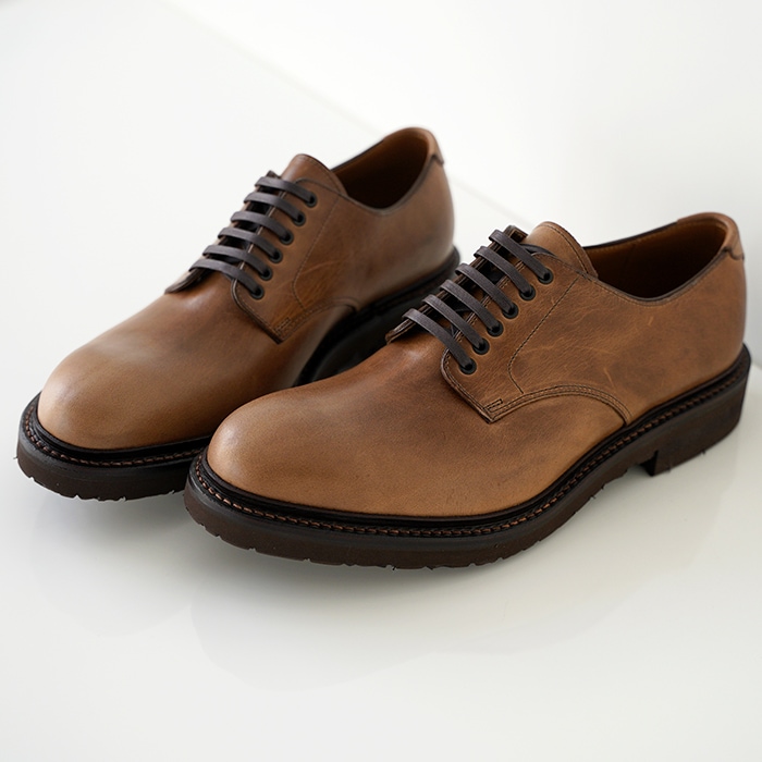 chausser ショセ プレーントゥレースアップシューズ C-7059 chromexcel