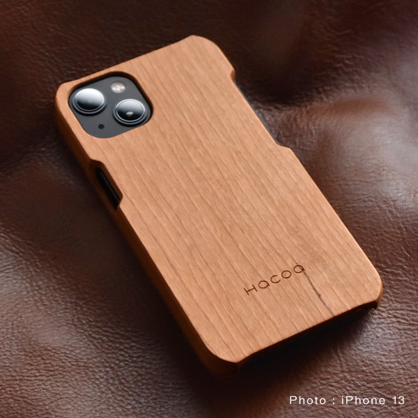 生産終了】【ネット限定】【13】【Hacoa】「Wooden case for iPhone13