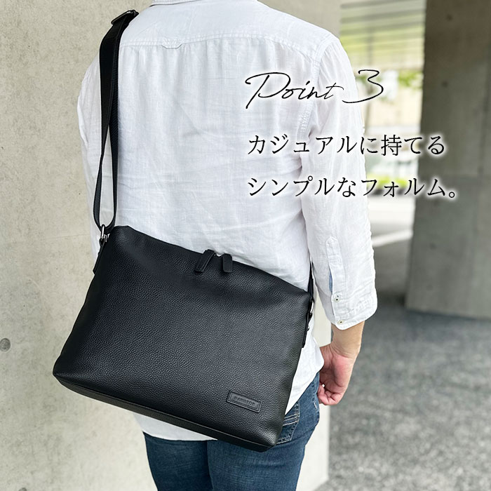 レザーショルダーバッグ KBN16467 平野鞄