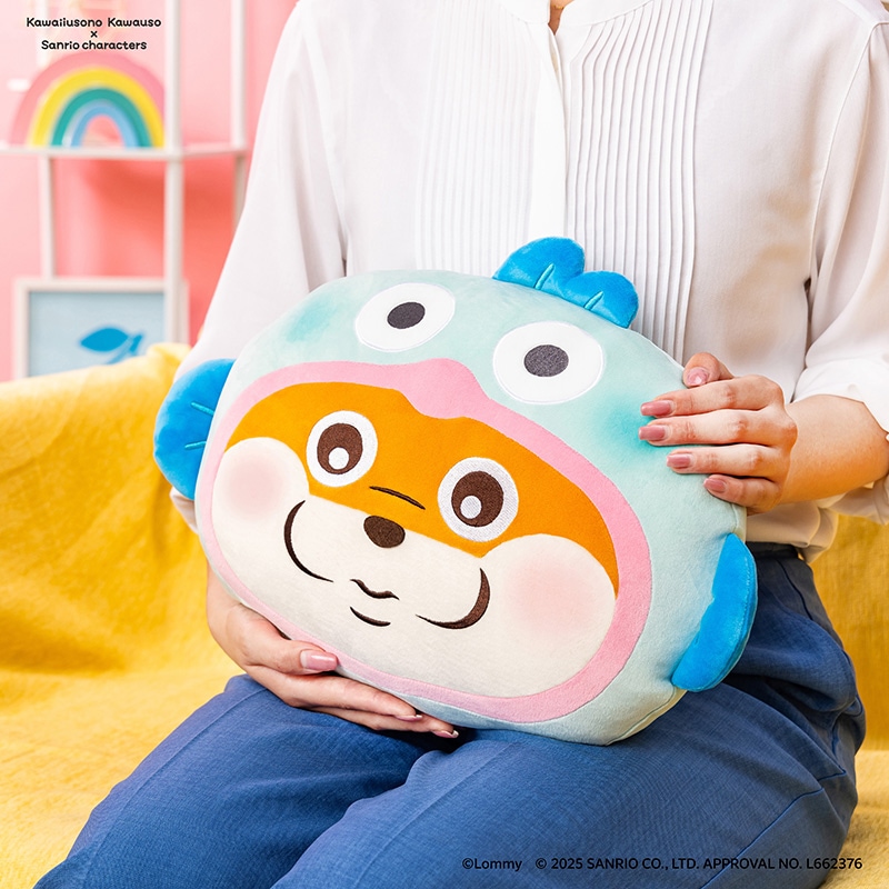 可愛い嘘のカワウソ×サンリオキャラクターズ クッション (ポムポム