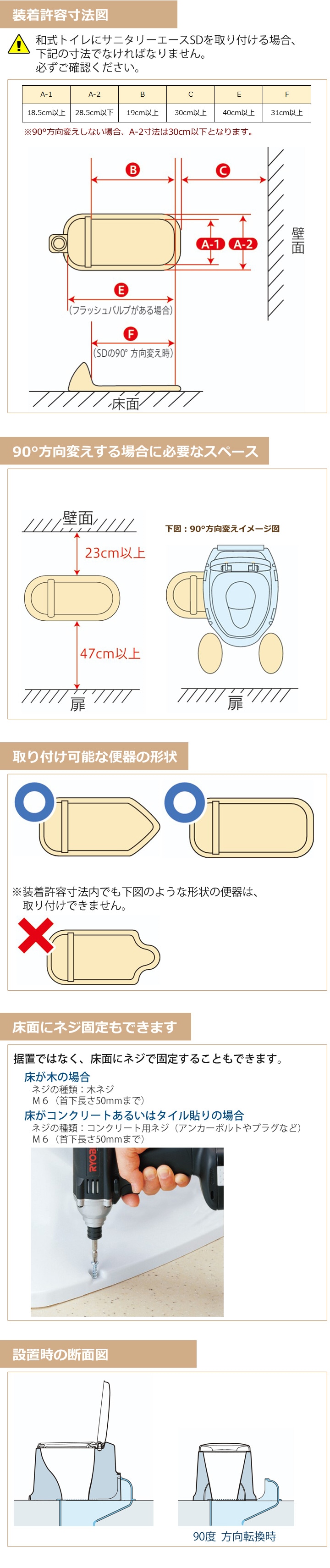 サニタリーエースSD 据置式【ソフト便座】[アロン化成] | 介護用品通販