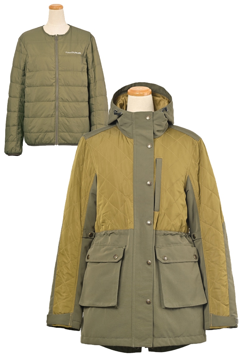 ROSSO STYLELAB(ロッソスタイルラボ)キルティングモッズコート ROJ-988