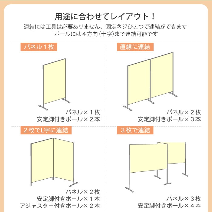 展示パネル 掲示ボード 幅900×高さ1800mm レザー クロス MD-9018（商品