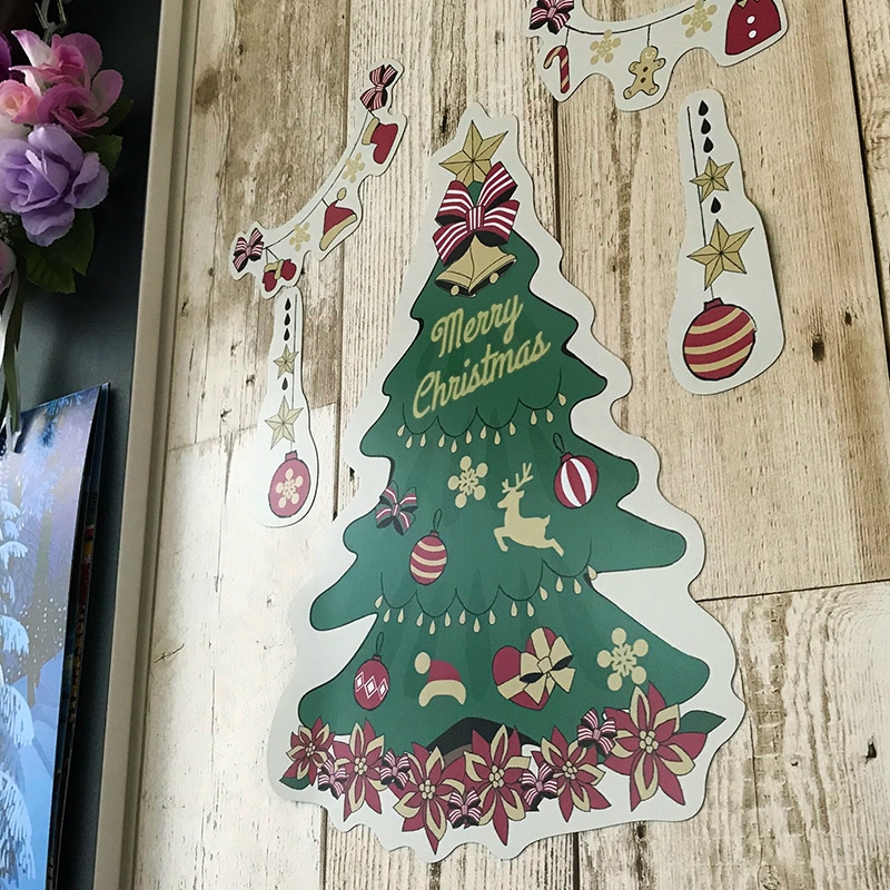 クリスマスデコマグ【ツリーナチュラルフレークタイプ SSセット 全2色