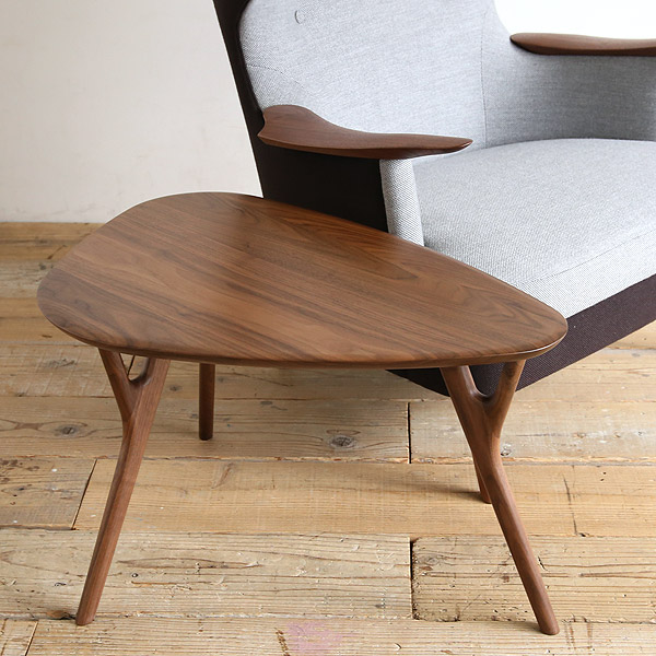 kitani(キタニ) サイドテーブル 変形三角 無垢材 [IE-06ST