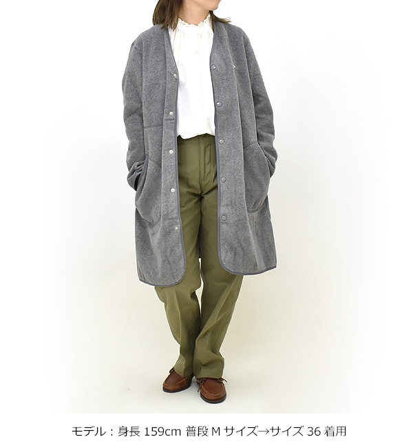 DANTON ダントン フリースノーカラーコート JD-8992 レディース【送料