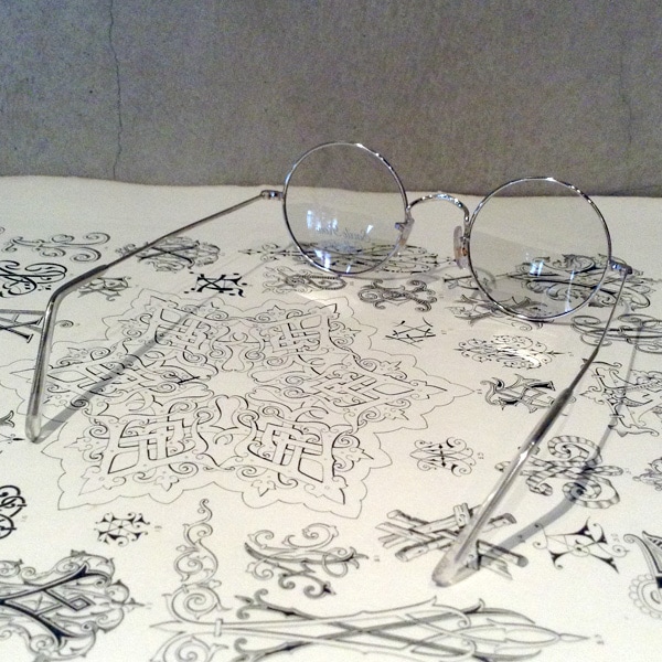 80's ENGLAND SAVILE ROW 14KWG GLASS（80sイングランドサヴィルロウ14