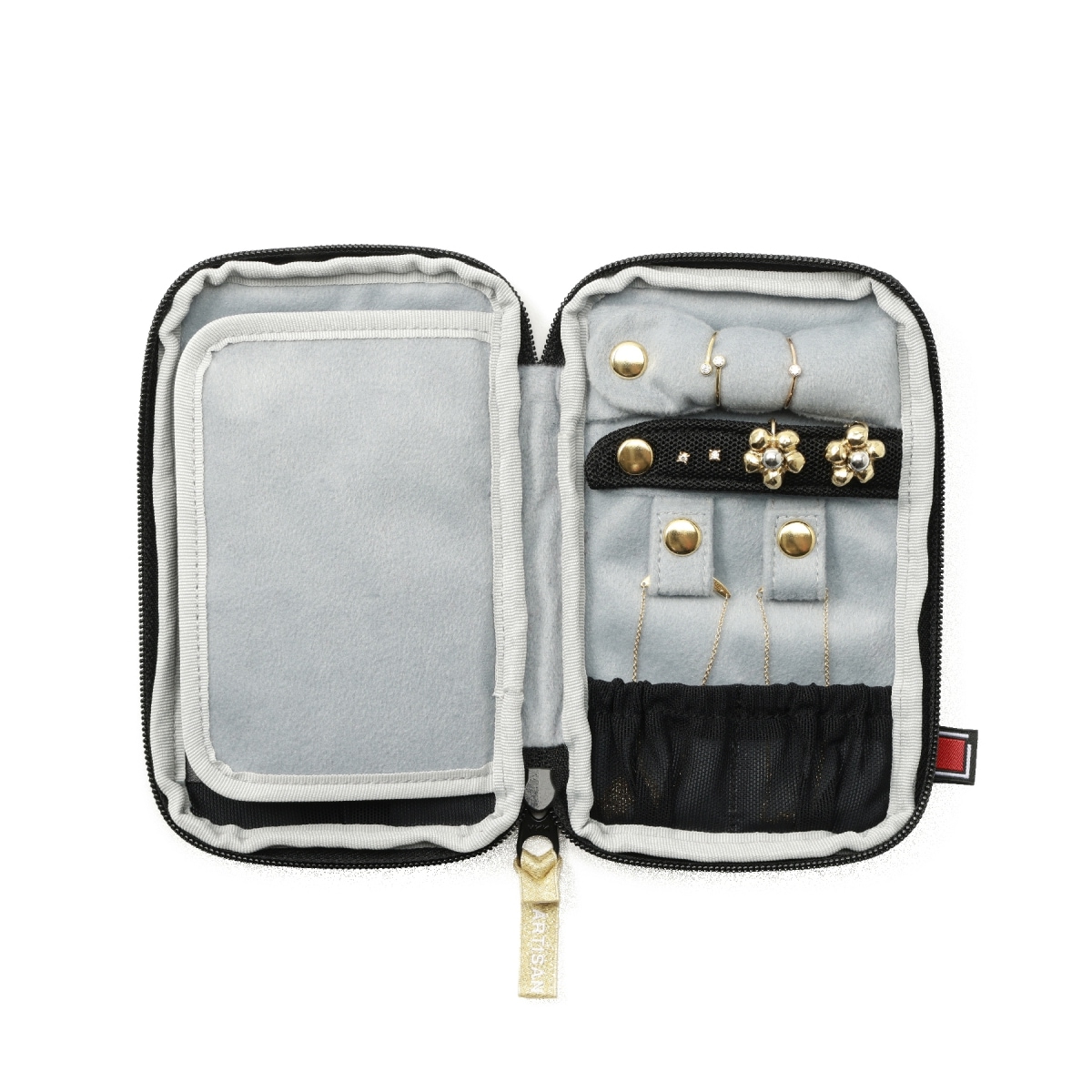 大きめサイズのジュエリーポーチ クラシック・モノトーン 2WP-CM736