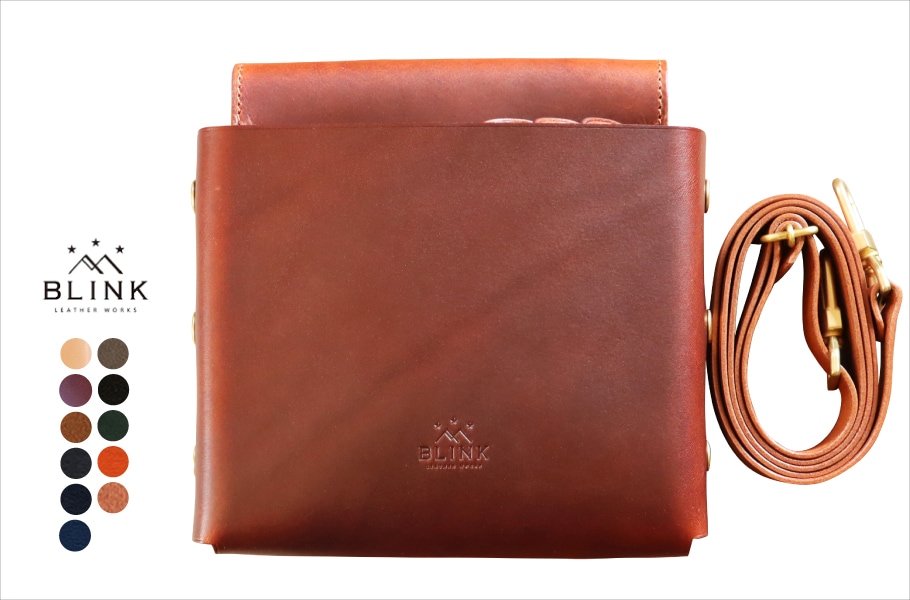 シザーケース 本革 4丁 赤 シザーケース本革4丁用 -haco short