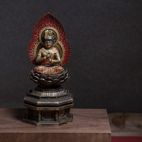 仏像】大日如来 未・申年の守護本尊 身丈2寸 古美彩色仕上げ | 干支