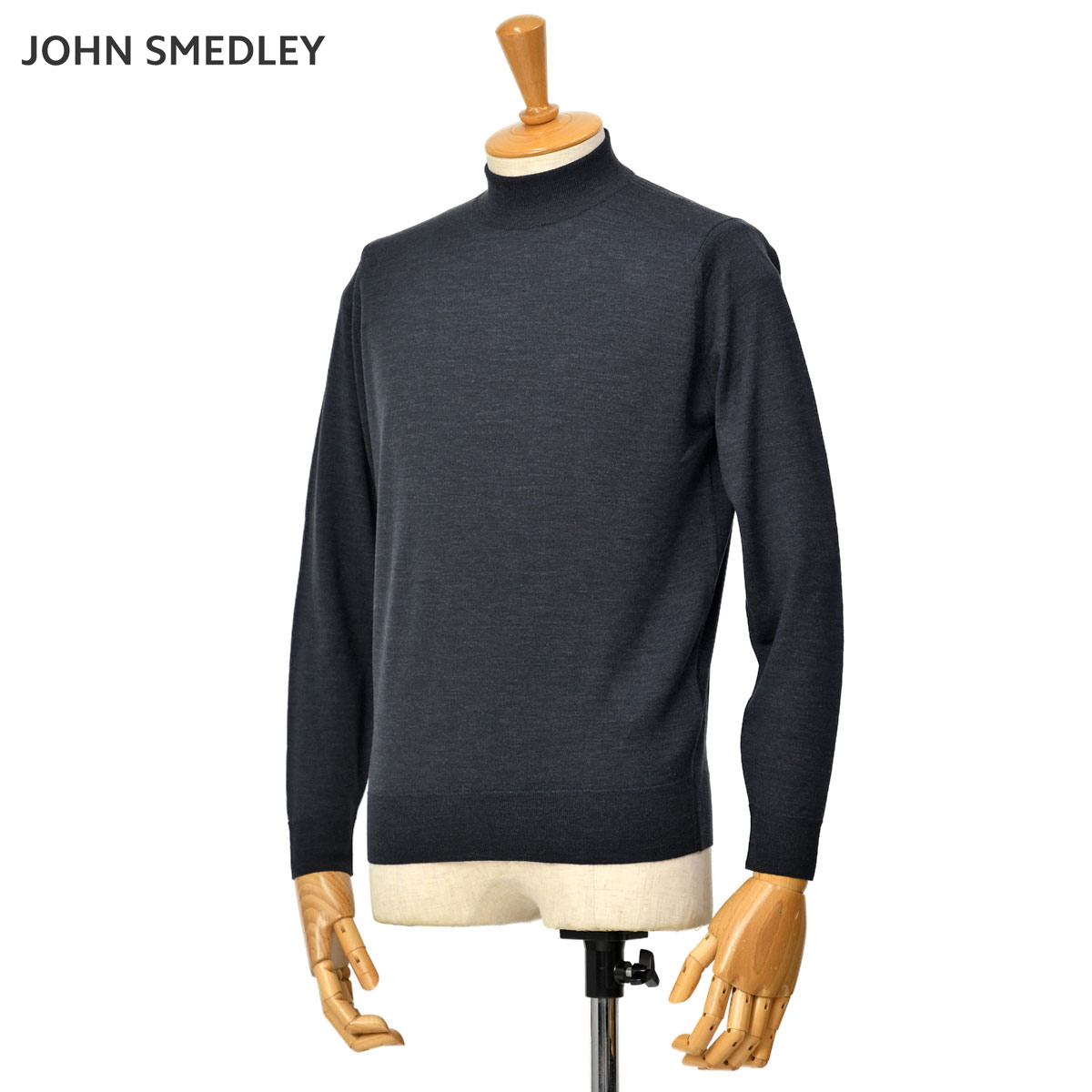 FINAL SALE】JOHN SMEDLEY【ジョンスメドレー】モックネックニット 30G