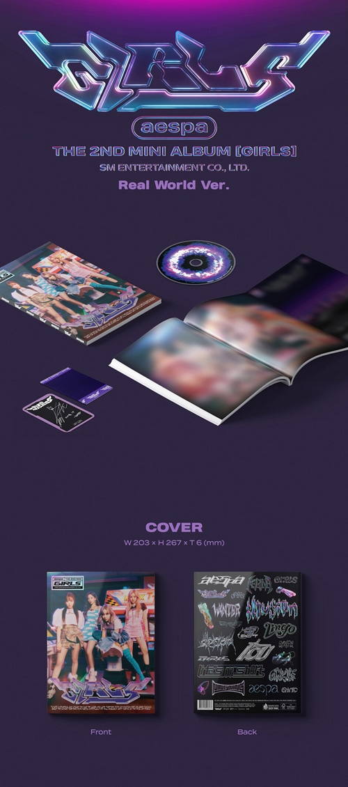 韓国音楽 aespa (エスパ) - Girls [Real World Ver.] (CD+フォトブック