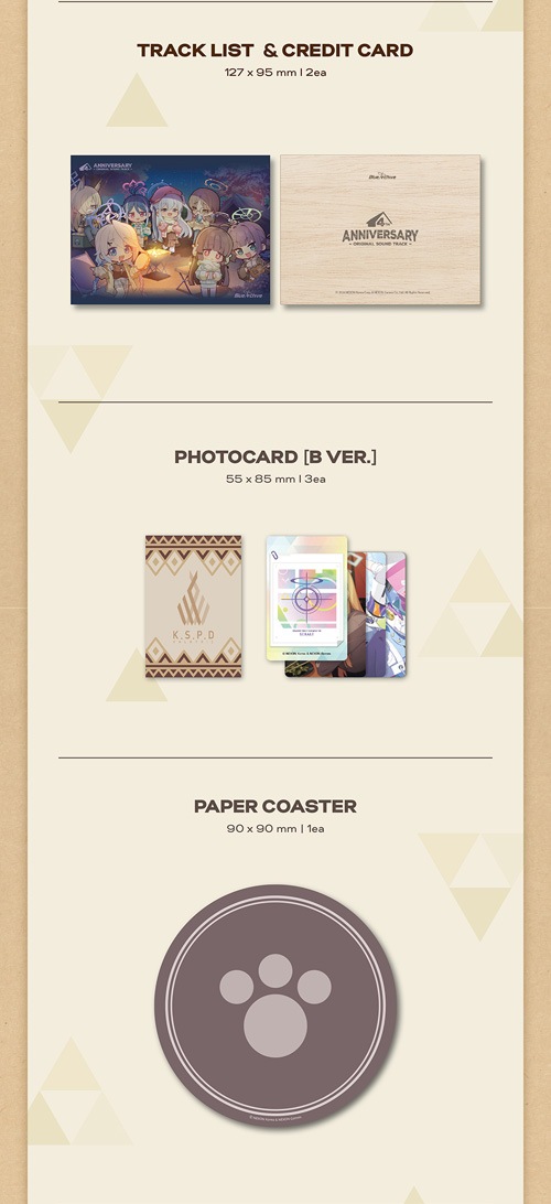 初回限定ポスター] 韓国音楽 ブルーアーカイブ -Blue Archive- 4周年