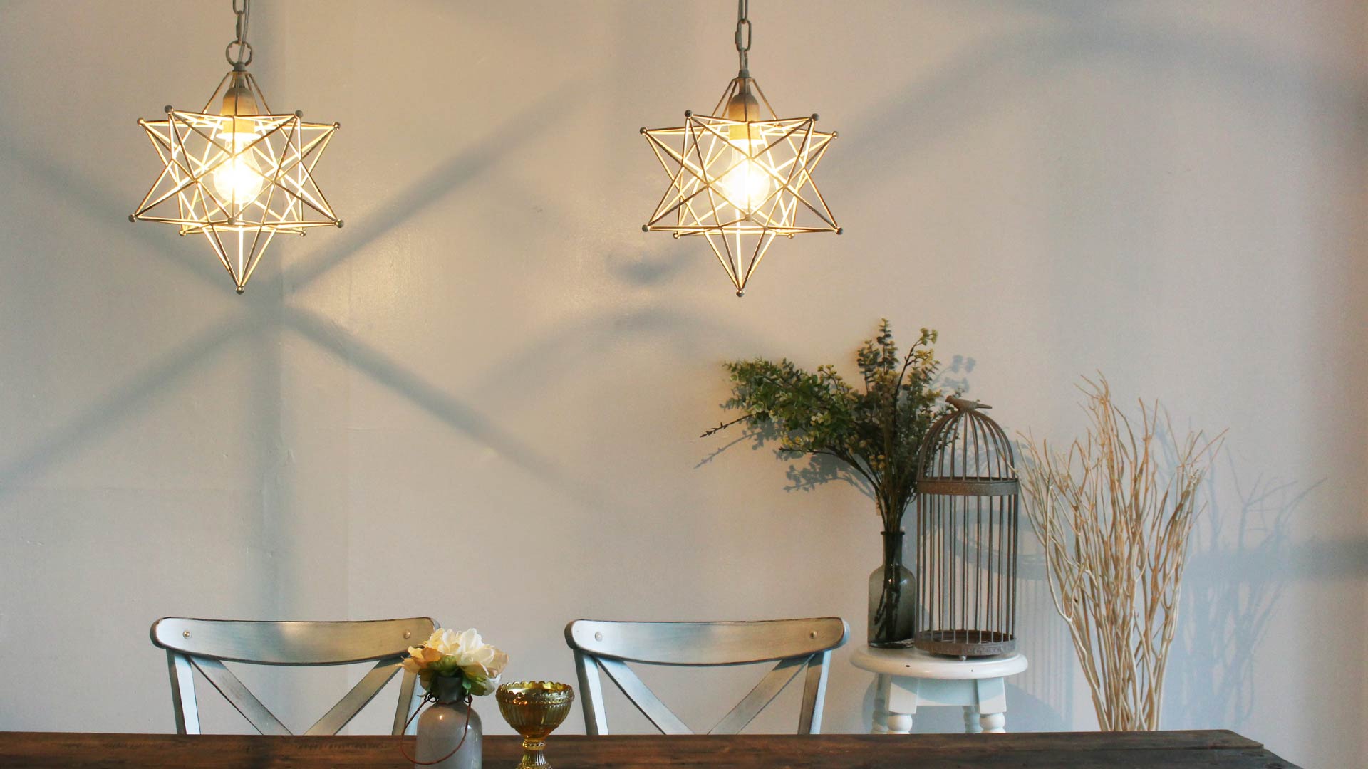 Etoile shabby white pendant lamp エトワール シャビ?ホワイト - DI