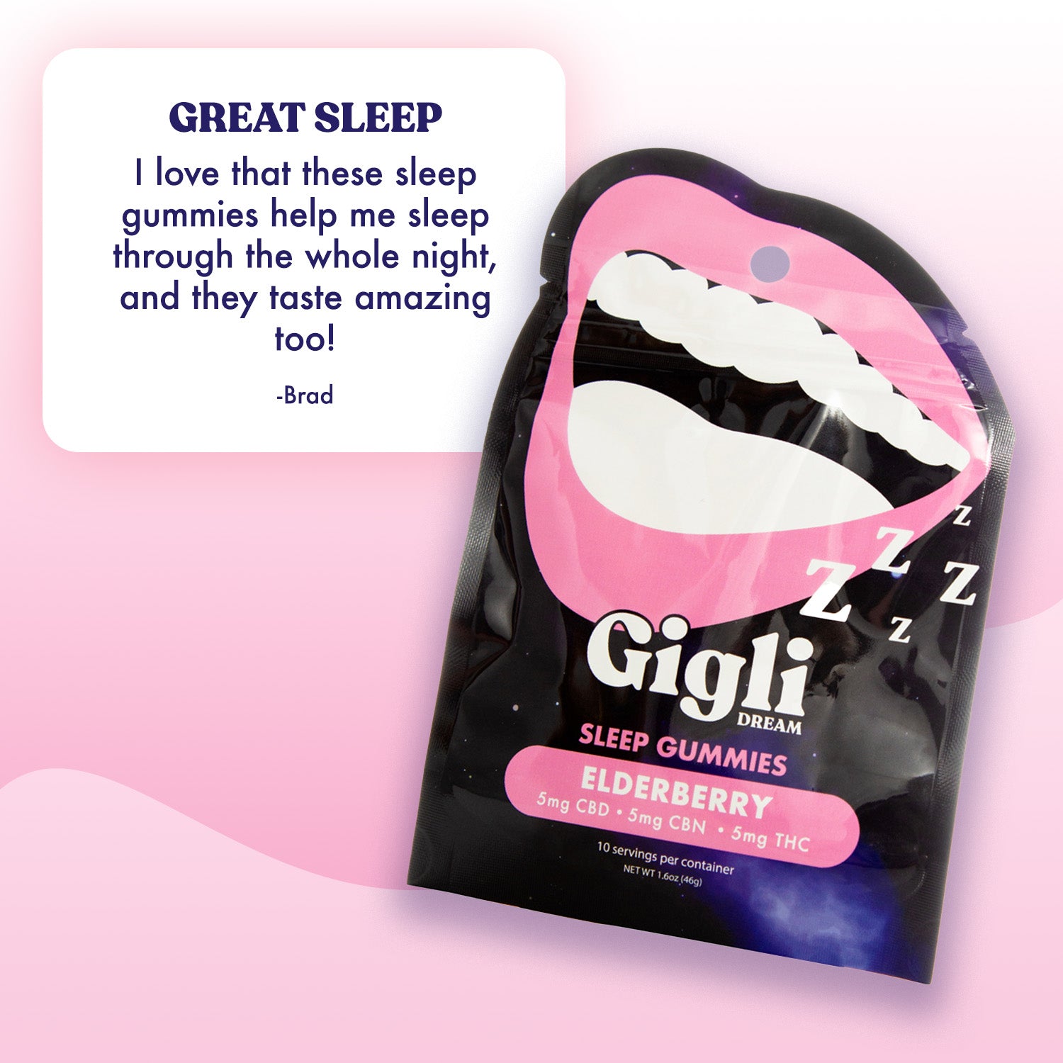 Sleep Gummies |THC, CBN, CBD 5mg | Elderberry