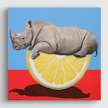 Rhino Lemon (Original Painting) – Gillie and Marc®
