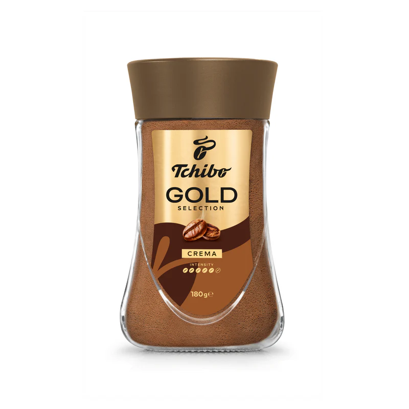 Cafea instant Tchibo Gold Selection Crema, 180g ⭐ Caffeonline