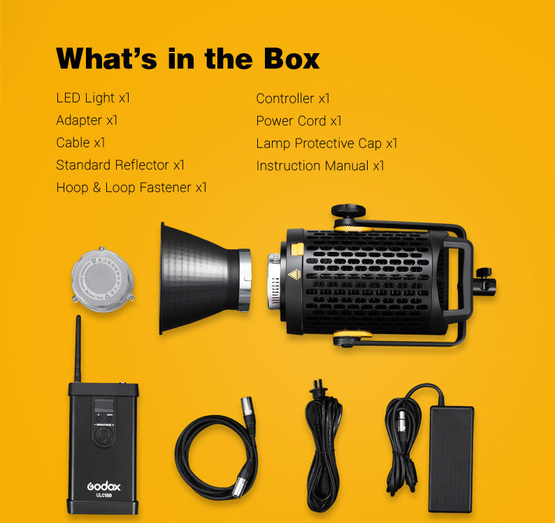 Godox UL150: Silent 150W LED Video Light for Professionals | MoLight