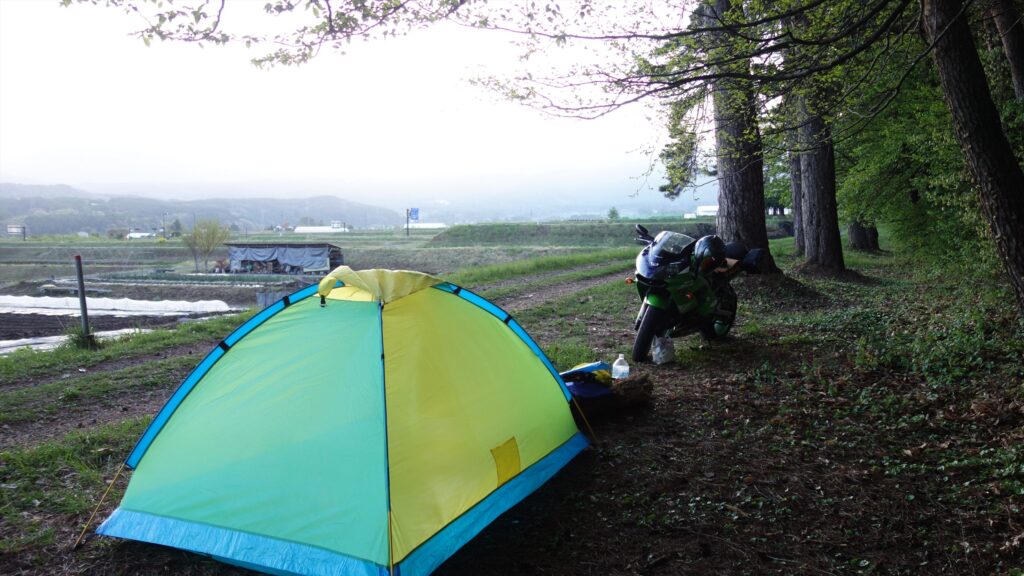 ZX-9R でキャンプ（ビーナスラインに強者現る） | Good Ninja!