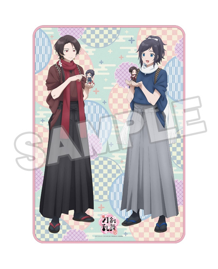 刀剣乱舞 花丸 大和守安定 加州清光 キャストサイン入 等身大パネル