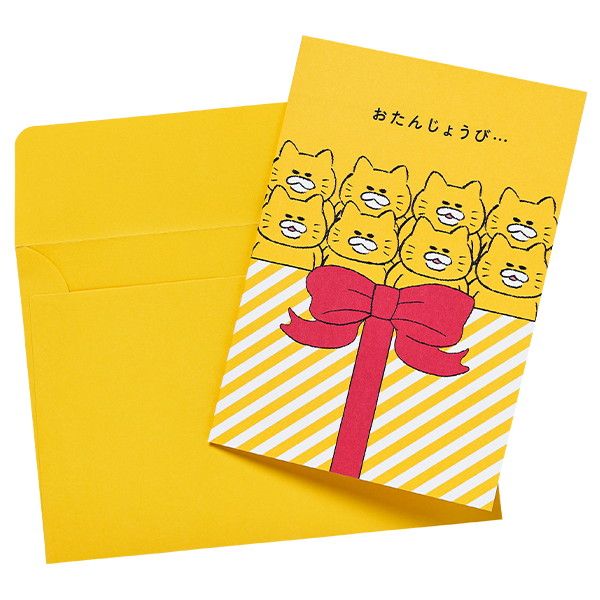 kodomoe shop｜【ノラネコぐんだん】グリーティングカード（バースデー
