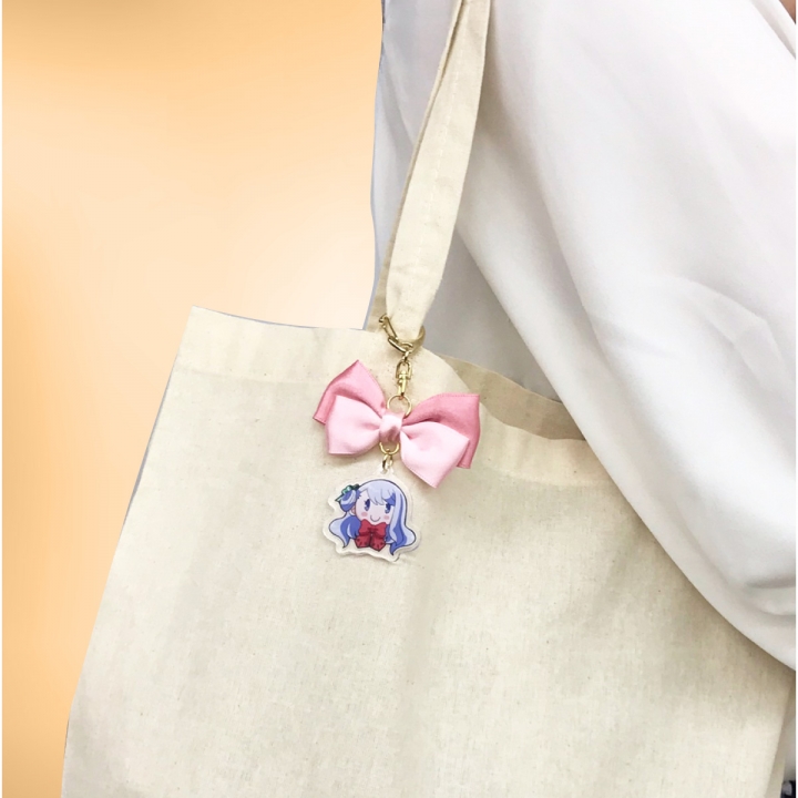 リボンチャームキーホルダー | オリジナルグッズ・アクリル・缶バッジ