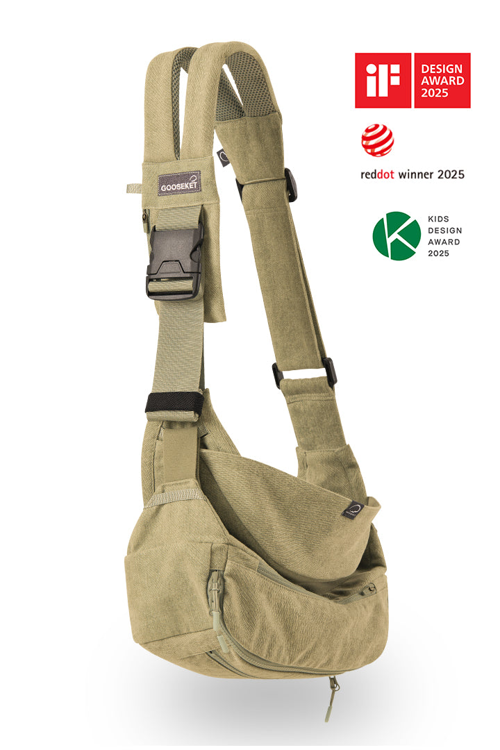 グスケット365抱っこ紐Plus【抱っこ紐+バッグ】カーキ – GOOSEKET.JP
